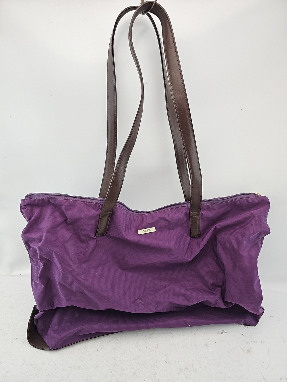 TUMI Purple Nylon Tote Bag